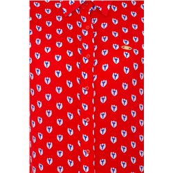 Kadın Kırmızı Uzun Kollu Gömlek