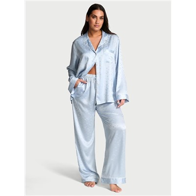 Victoria's Secret Glazed Satin Long Pajama Set