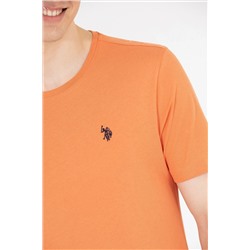 Erkek Kiremit Basic Bisiklet Yaka Tişört