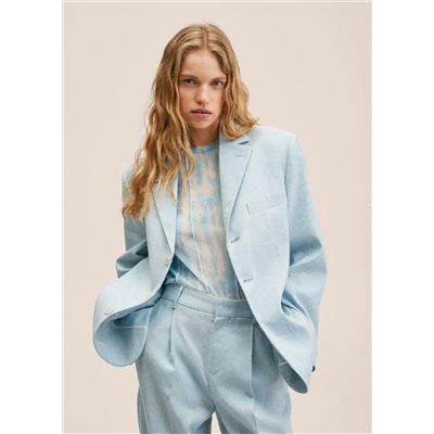 Americana lino oversize -  Mujer | MANGO OUTLET Melilla