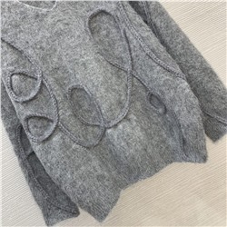 Женский свободный свитер с объёмным плетение  ЛОЕВ*Е 💛