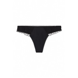 Tanga ancha tul negra bordada