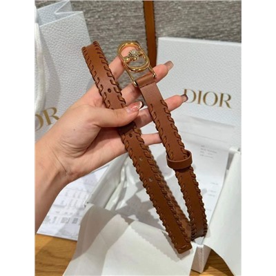 Женский кожаный ремень со стразами   DIO*R  Montaign*e Juli*e