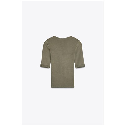 WASHED COTTON T-SHIRT