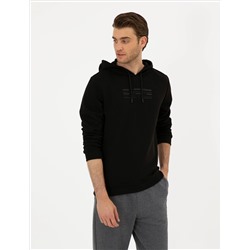 Siyah Regular Fit Sweatshirt