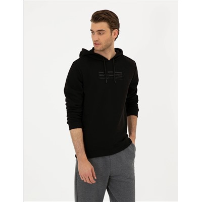 Siyah Regular Fit Sweatshirt