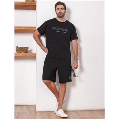 Шорты из тонкого футера с эластаном