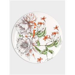 Тарелка обеденная, 27,5 см, Тропические цветы