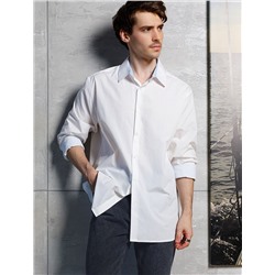 Классическая офисная рубашка из премиального хлопка с эластаном