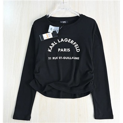 Женская мягкая вощеная футболка с принтом букв КАР*Л 😎