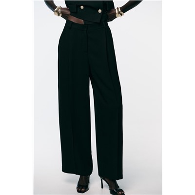 WIDE-LEG TROUSERS WITH DARTS