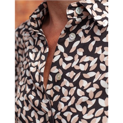 Блузка из вискозы с принтом