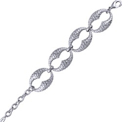 Браслет Рептилия (покрытие палладий) 17-22см, Есть комплект