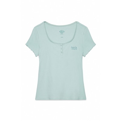 Camiseta manga corta algodón verde