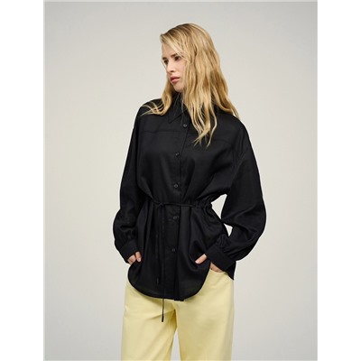 Синяя рубашка из крапивы