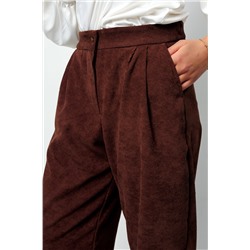 Костюм брючный вельветовый с жилеткой 399BRN