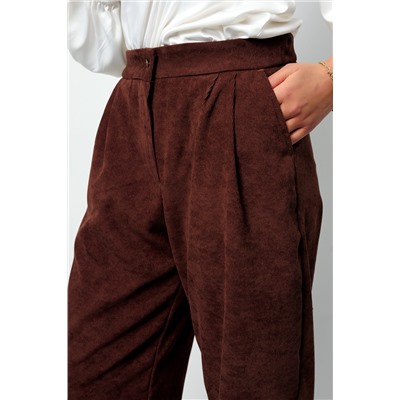 Костюм брючный вельветовый с жилеткой 399BRN