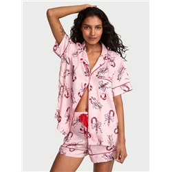Victoria's Secret Glazed Satin Short Pajama Set
