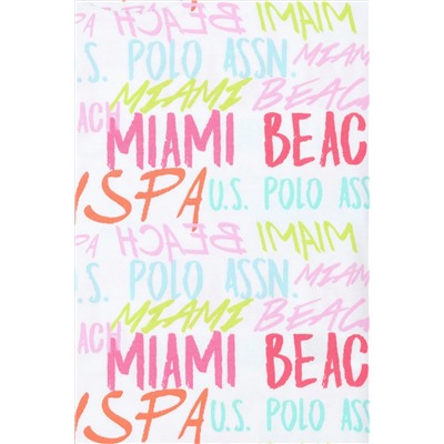 Kız Çocuk Beyaz Bisiklet Yaka Tişört