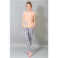 Женский домашний костюм с брюками и кофтой 184