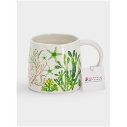 Кружка, 380 мл, фарфор P, белая/зелёная, Морская жизнь, Ocean Life