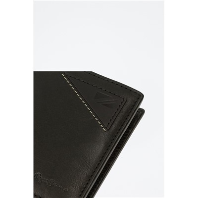 Monedero de piel Striking Negro