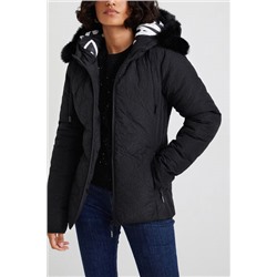 Chaqueta slim acolchada capucha