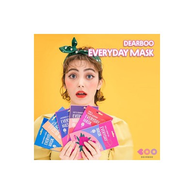 Sunflower & Aloe Everyday Mask (10ea), Успокаивающая маска с маслом подсолнуха и экстрактом алоэ