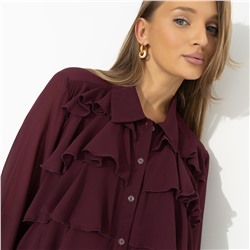 Блуза дизайнерская, Гипнотический стиль (бордовая)