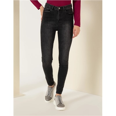Antrasit Skinny Fit Jean Pantolon