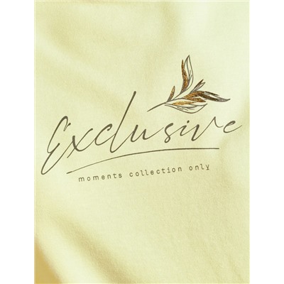 Свободная футболка с принтом из премиального хлопка с эластаном