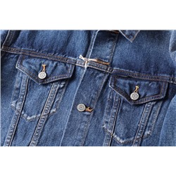 Мужская "застиранная"джинсовая куртка/джинсовка. Экспорт в Америку  Материал: хлопок Размер: светло-голубой - M, XL, 2XL, темно-синий - M, XL