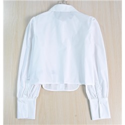 Женская хлопковая рубашка с рукавами-фонариками КАР*Л 😎