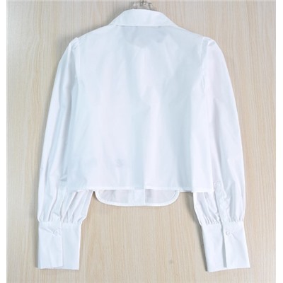 Женская хлопковая рубашка с рукавами-фонариками КАР*Л 😎