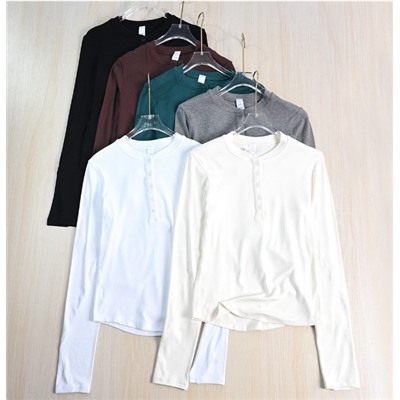 Женская тонкая футболка с длинными рукавами  ЛУЛУЛЕМО*Н