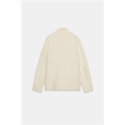 PLAIN KNIT HIGH NECK JUMPER