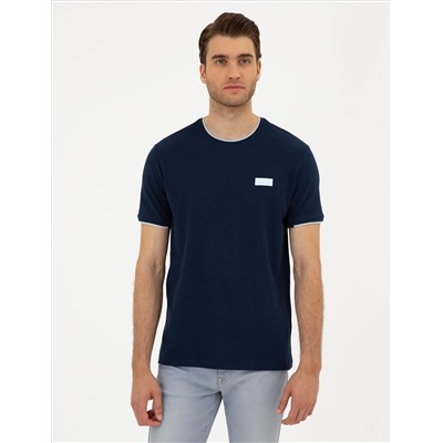 Lacivert Slim Fit Tişört