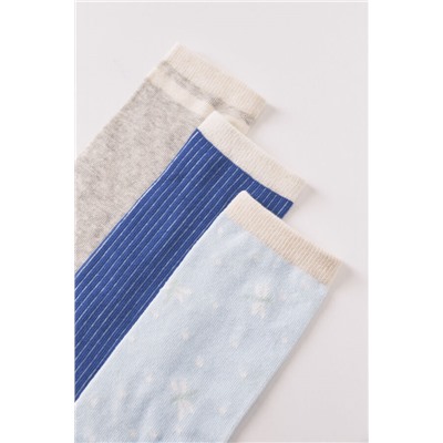 Pack 3 calcetines largos estampado libélula