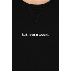 Kadın Siyah Bisiklet Yaka Sweatshirt