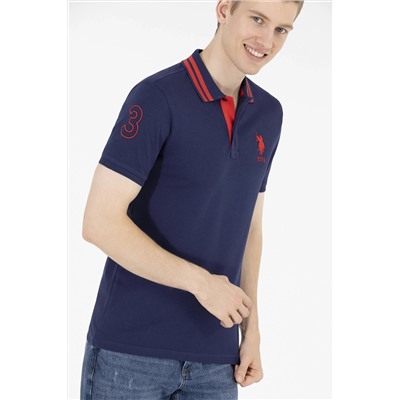 Erkek Lacivert Basic Polo Yaka Tişört