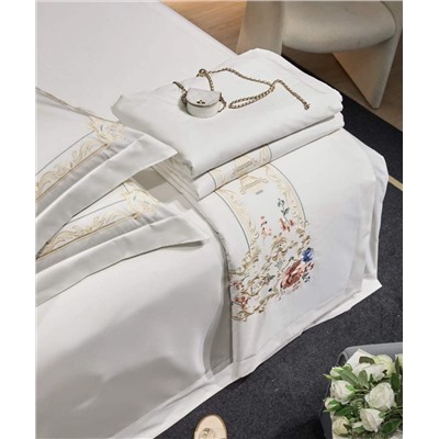 Скидки🎁  Комплект постельного с одеялом с вышивкой (3 расцветки)