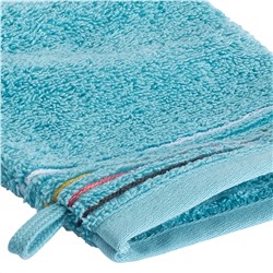 Waschhnadschuh mit Streifenbordüre