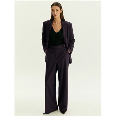 Брюки широкого кроя, D283/violet