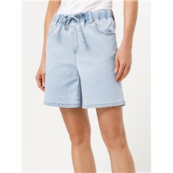 Шорты из эластичного денима