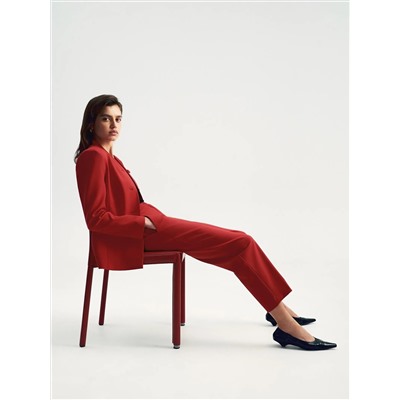 Брюки зауженного кроя из костюмной шерсти, D397/bedrum