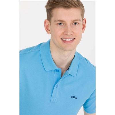 Erkek Turkuaz Basic Polo Yaka Tişört