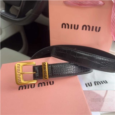 Ремень из натуральной кожи МИУ МИ*У