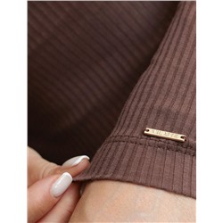 Джемпер из трикотажа в широкий рубчик