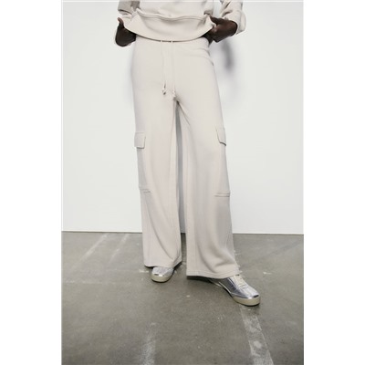 PANTALÓN RECTO CARGO FELPA