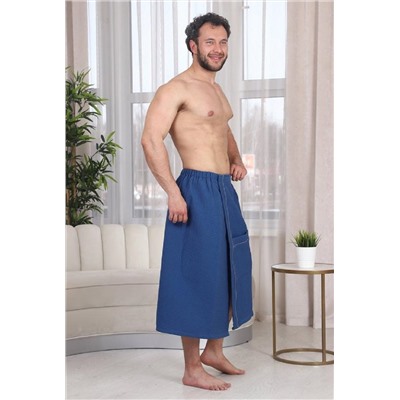 Накидка вафельная мужская однотонная